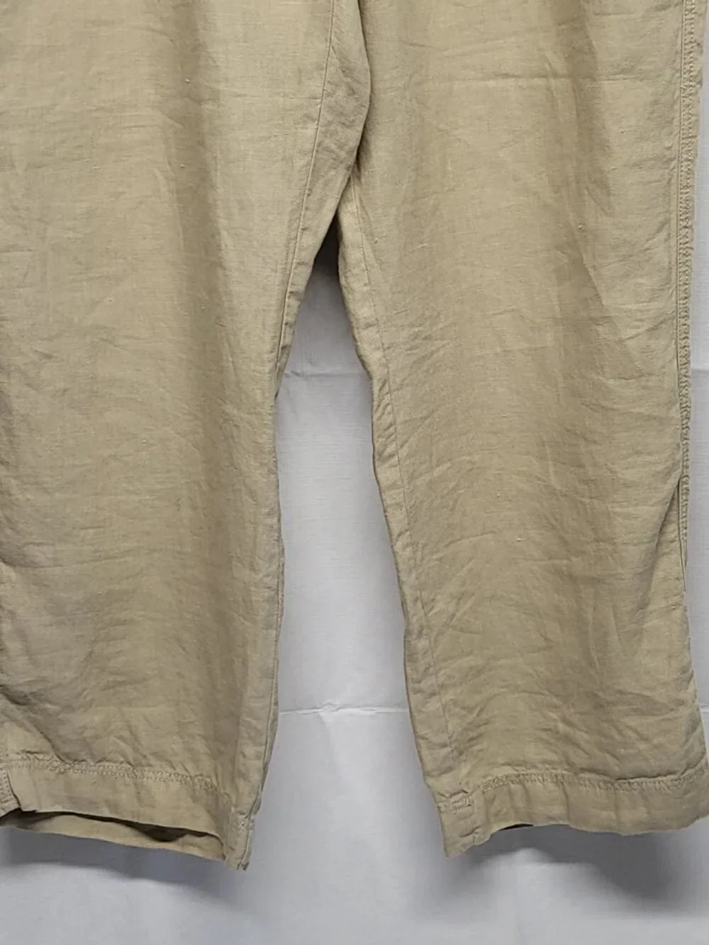 Murano Baird McNutt Linen Pants Mens 34 X 30 Buttonf Fly Drawstrings 100% Linen